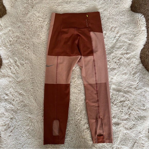 Nike Tech Pack Running Crop Tights Compression Leggings Pueblo Brown - Picture 10 of 13